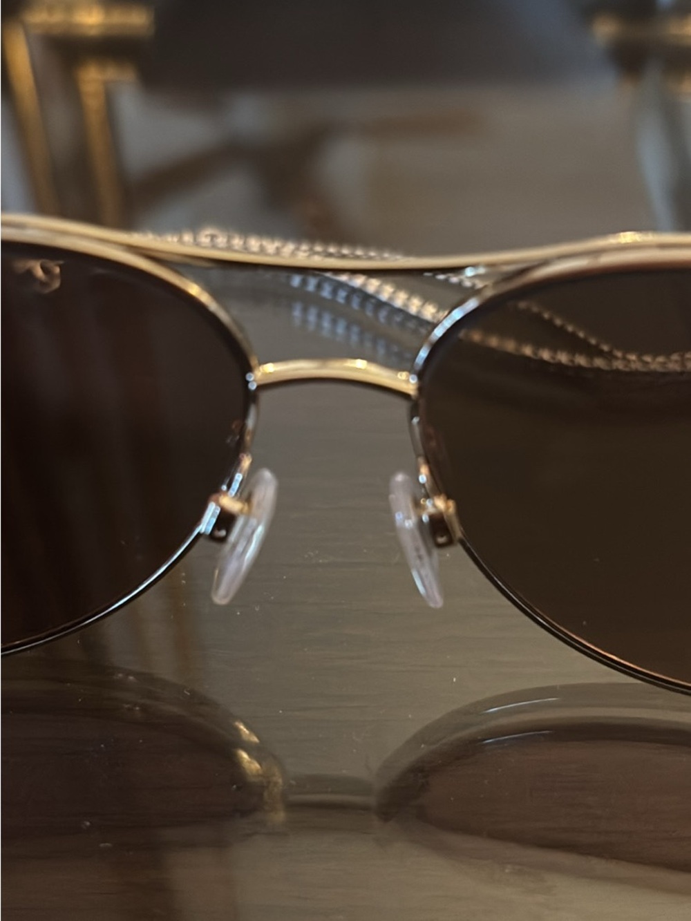 Burberry Brown and Tan Branded Sunglasses Case with Card - Picture 4 of 9